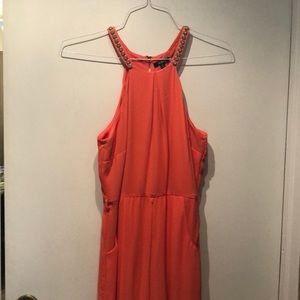 Coral jumpsuit